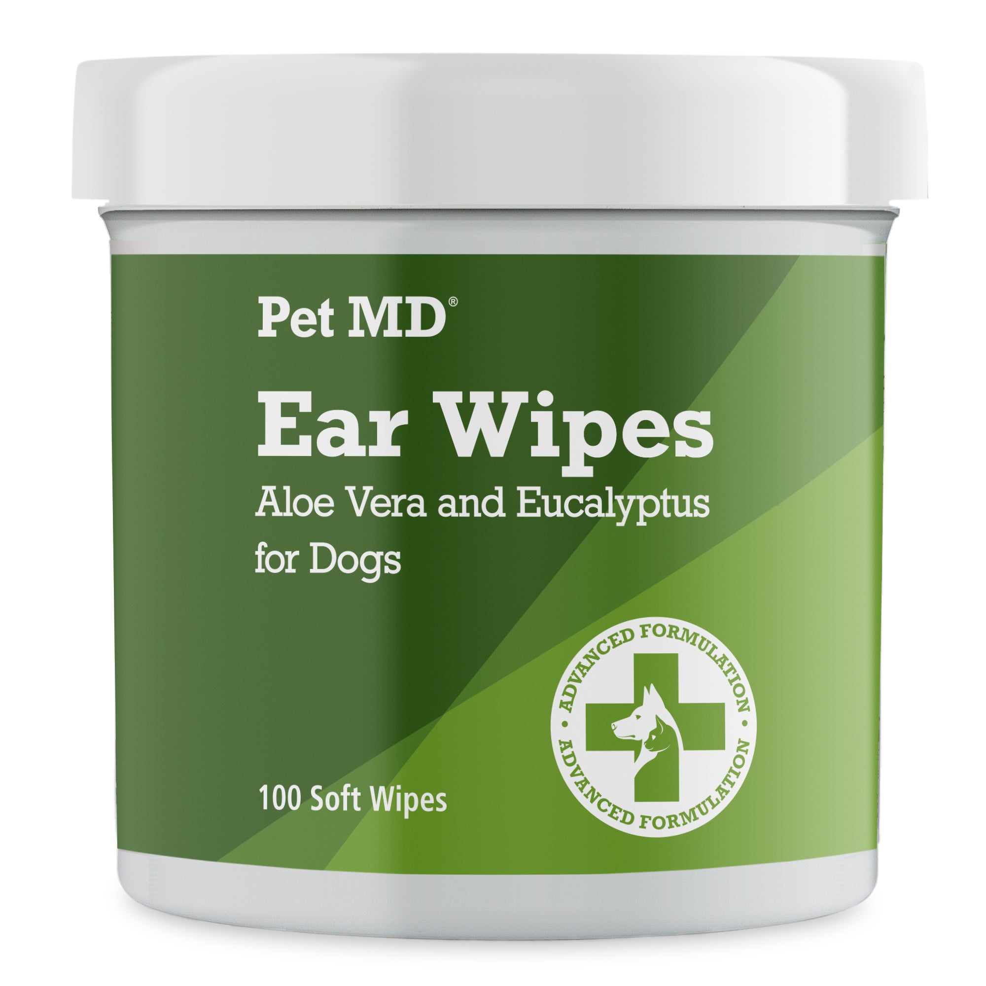 Ear Wipes with Aloe Vera and Eucalyptus for Dogs 100 Count – Pet