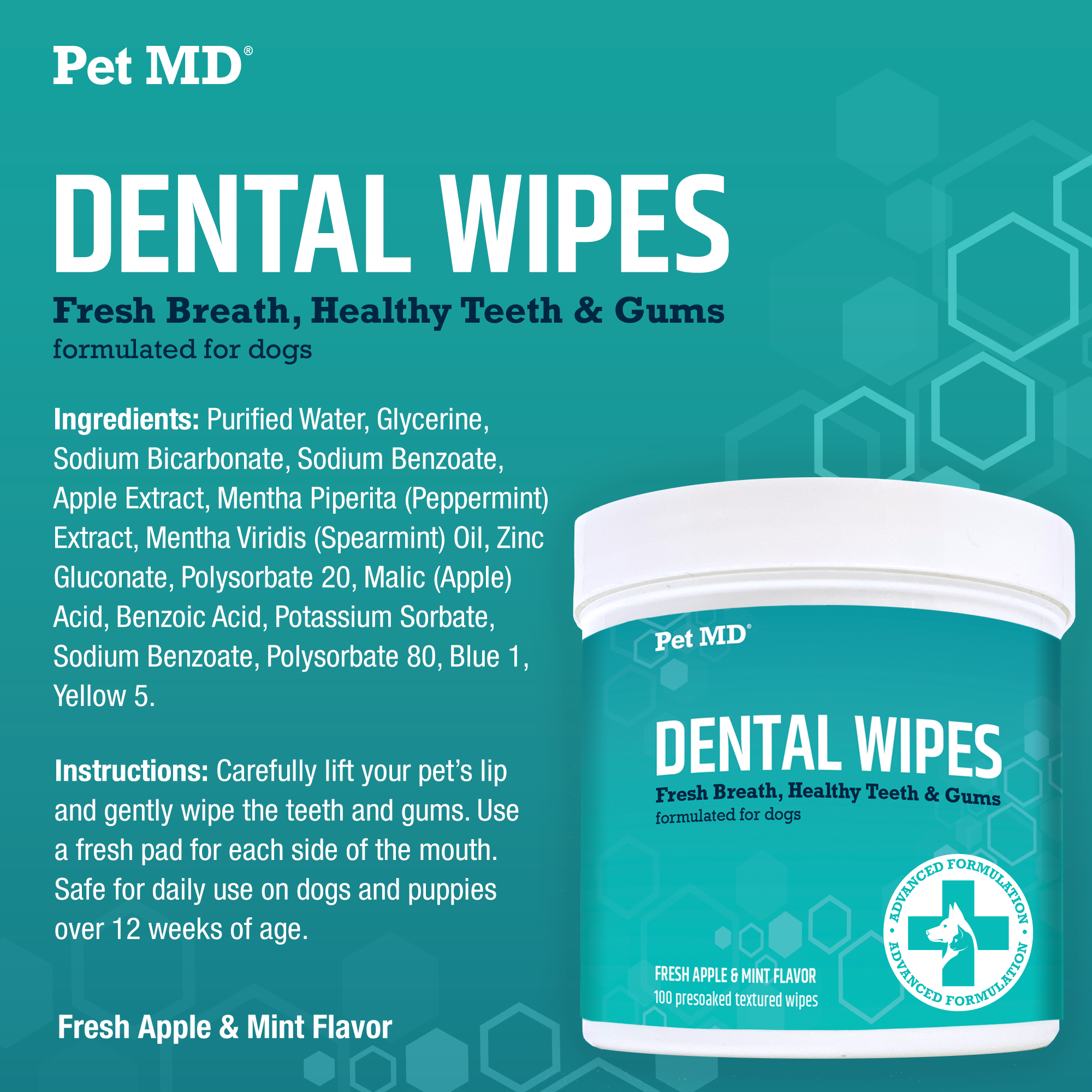 Dental Wipes for Dogs - 100 Count – Pet MD Store