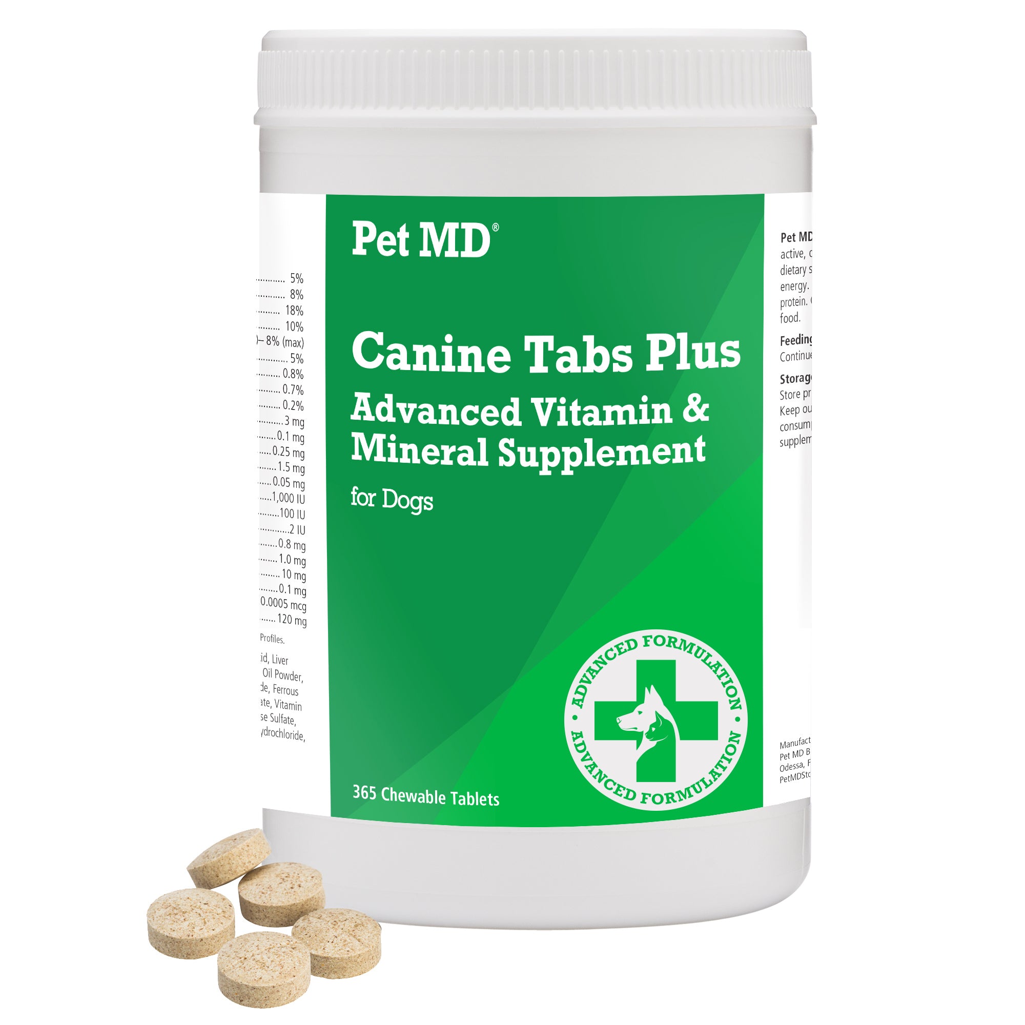 Petmd canine cheap tabs plus