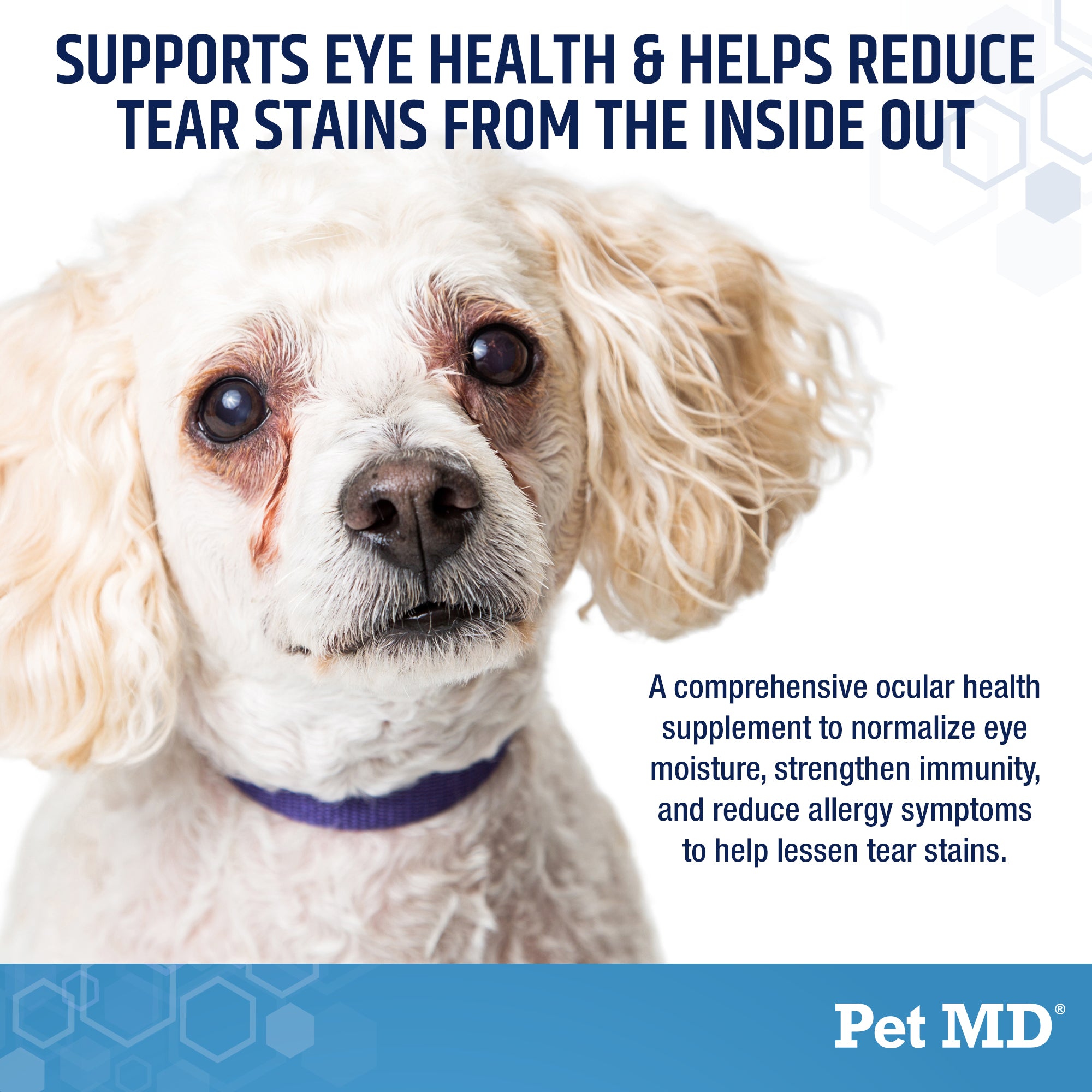 Tear Stain Remover for Dogs Cats 60 Count – Pet MD Store