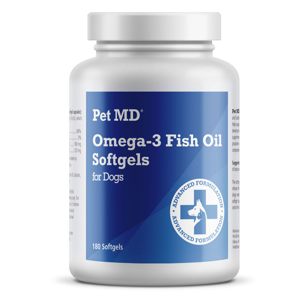 Omega-3 Fish Oil Softgels for Dogs – 180 Count