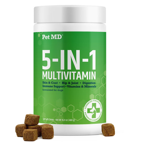 5-in-1 Multivitamin Chews for Dogs - 120 Count