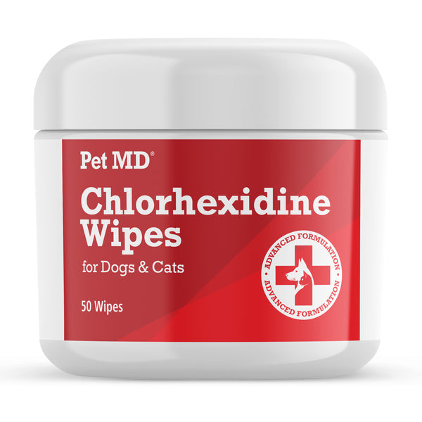 Chlorhexidine Wipes for Dogs and Cats - 50 Count