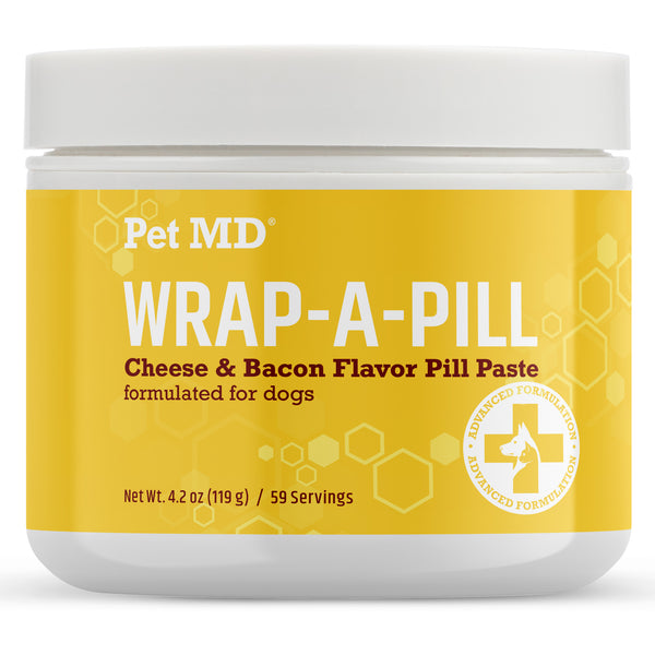 Wrap-A-Pill Cheese & Bacon Flavor Pill Paste for Dogs - 4.2 oz &  8 oz