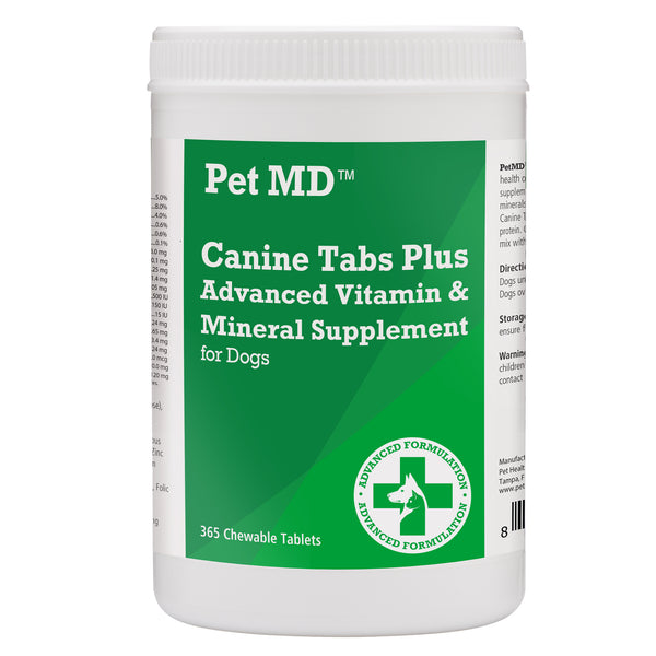 Canine Tabs Plus Advanced Multivitamins for Dogs – 365 Count