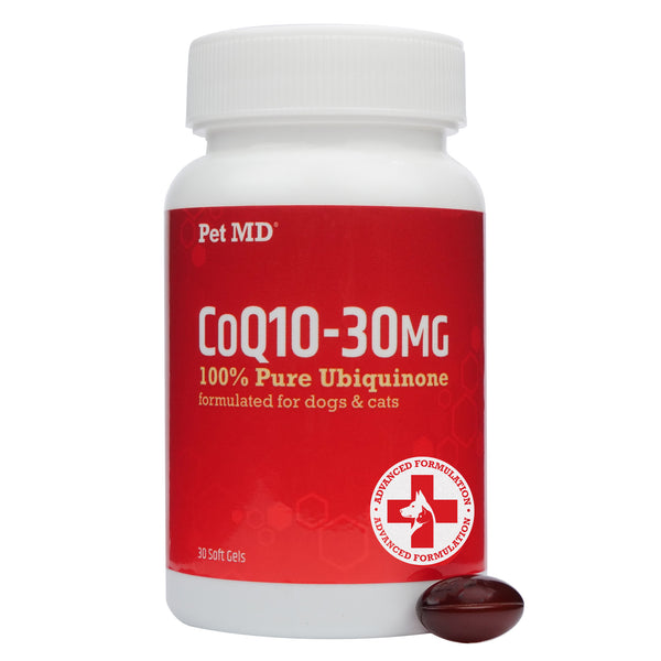 CoQ10-30mg Heart Supplement for Dogs & Cats - 30 Softgels
