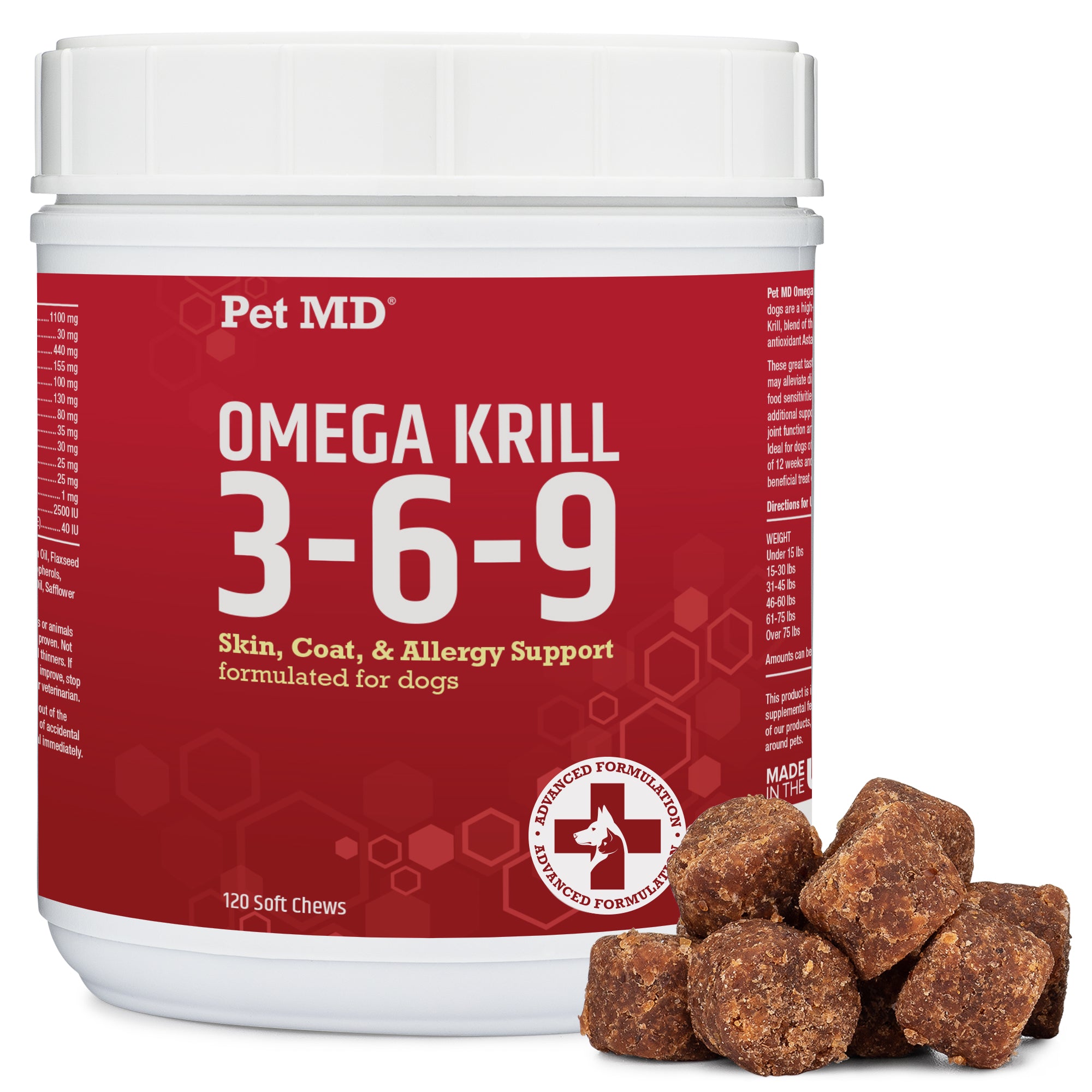 Omega 3 6 9 Select Soft Chews with Krill for Dogs 60 120 Count