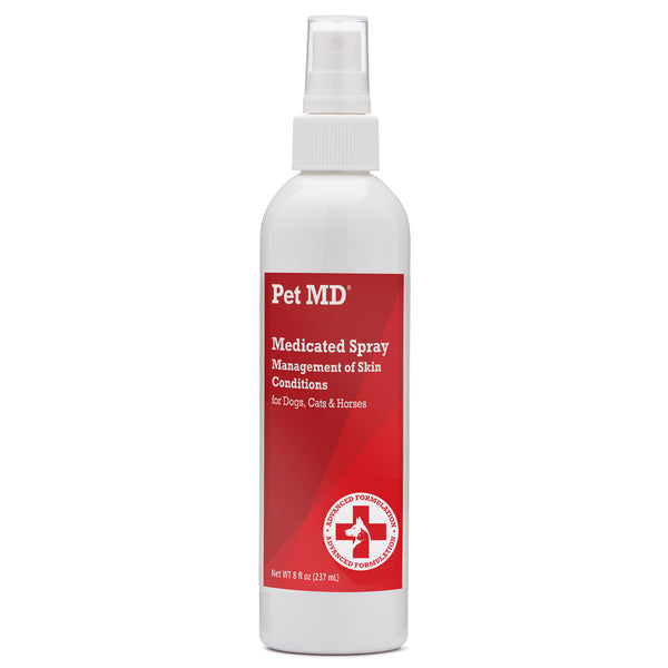 Antiseptic & Antifungal Medicated Spray for Dogs, Cats and Horses - 8 oz